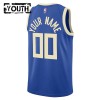 Dres Milwaukee Bucks Prilagođeni Nike 2024-25 City Edition Plava Swingman - Dječji